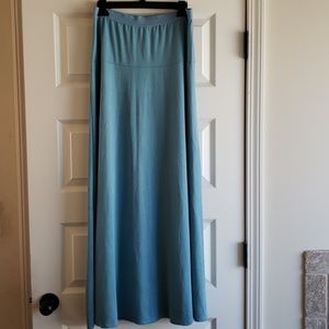 BCBG periwinkle blue long maxi skirt